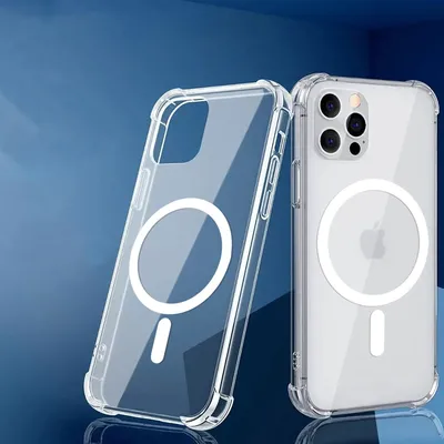 Techsuit - Shockproof Clear Silicone MagSafe - Samsung Galaxy S21 Ultra 5G - Прозрачен