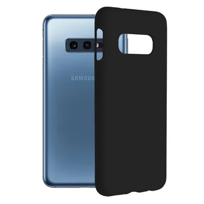 Techsuit Soft Edge Silicone силиконов калъф с меки ръбове за Samsung Galaxy S10e - Black