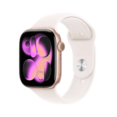 Apple Watch Series 11 Aluminum GPS + Cellular, 42 mm, Rose Gold