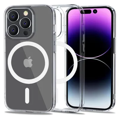 Techsuit MagSafe Pro калъф за iPhone 14 Pro Max (прозрачен)