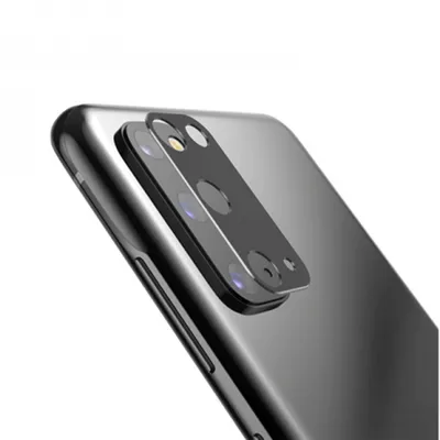 Lito стъклен протектор за камера за Samsung Galaxy S20 4G / S20 5G (черен)